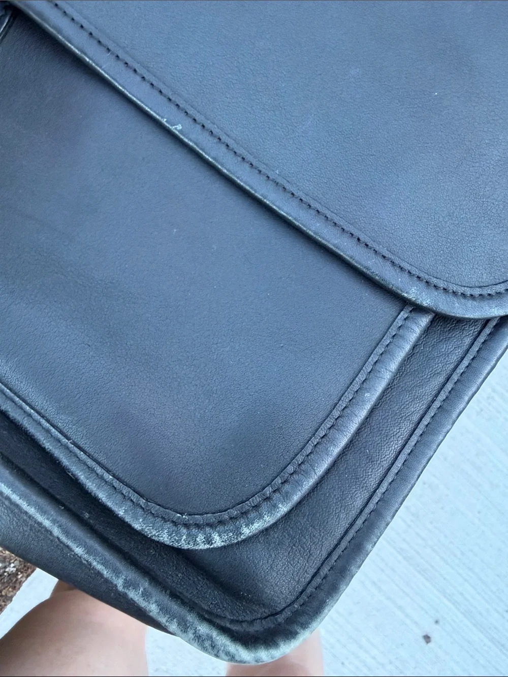 Coach Black Leather metropolitan briefcase with Gold-Tone Hardware
